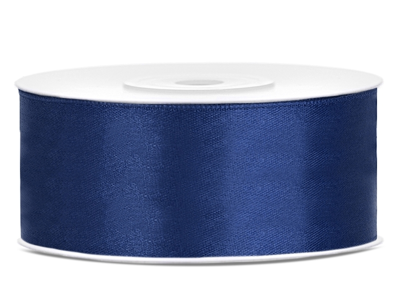 Satinband 25mm Navy