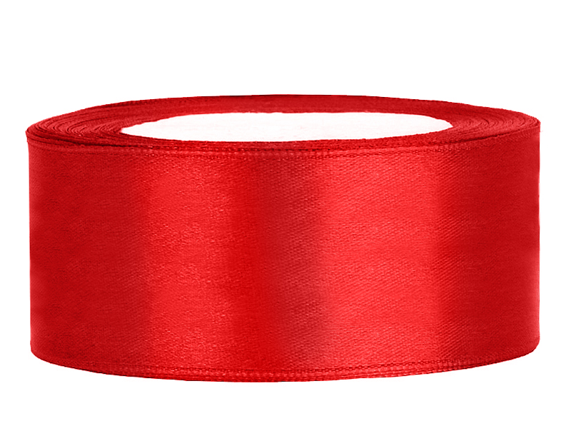 Satinband 25mm Rot