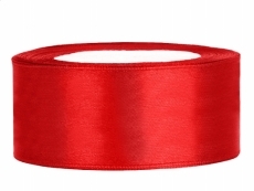 Satinband 25mm Rot