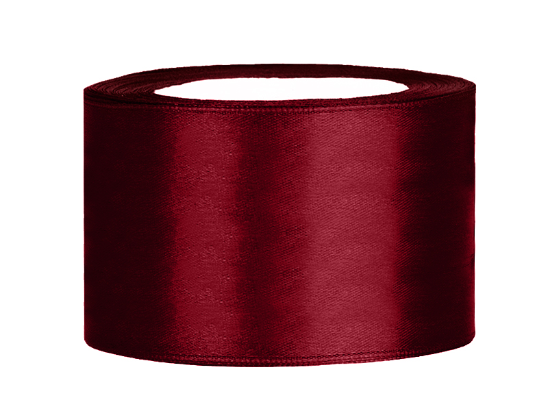 Satinband 38mm Bordeaux - 082