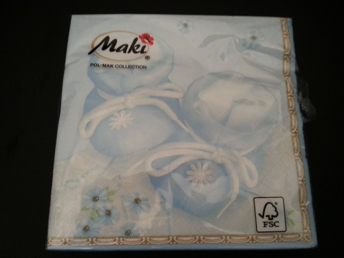 Servietten Baby Blau