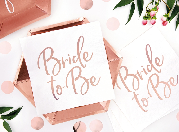 Servietten Bride To Be Elegant