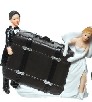 Spardose Hochzeitskoffer