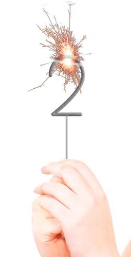 Sternspritzer Zahl Zahl 2