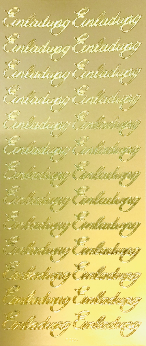 Sticker Einladung Elegant