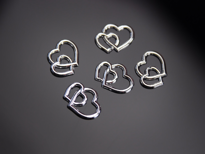 Streuteile Doppelherz Silber