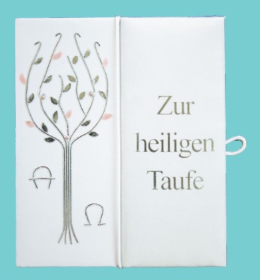 Taufbrief Lebensbaum Rosa
