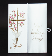 Taufbrief Lebensbaum Rosa oder Blau Edel Rosa