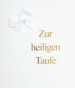 Taufbrief Masche Weiß