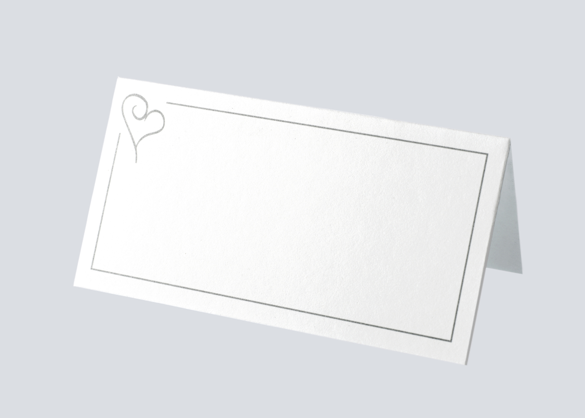 Tischkarte Simple Herz