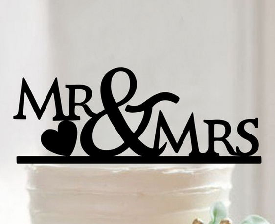 Tortendeko Mr. & Mrs. Herz