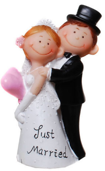 Tortenfigur Comic Brautpaar Figur 2
