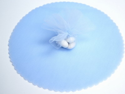 Tüllkreise Hellblau