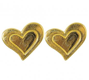 Wachsherzen Gold