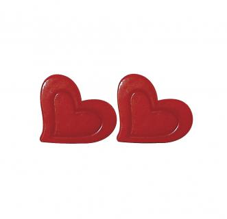 Wachsherzen Rot
