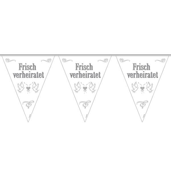 Wimpelgirlande Frisch Verheiratet