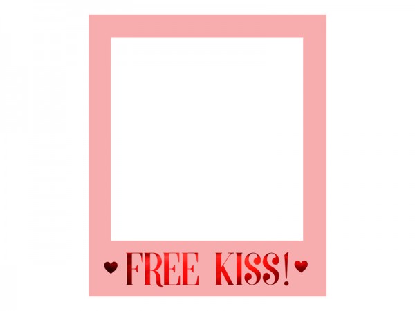 Selfierahmen Bilderrahmen Free Kiss